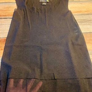 Babette black sheer tank